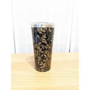 Rifle Paper Co. x Corkcicle Black and Gold Travel Mug 16oz